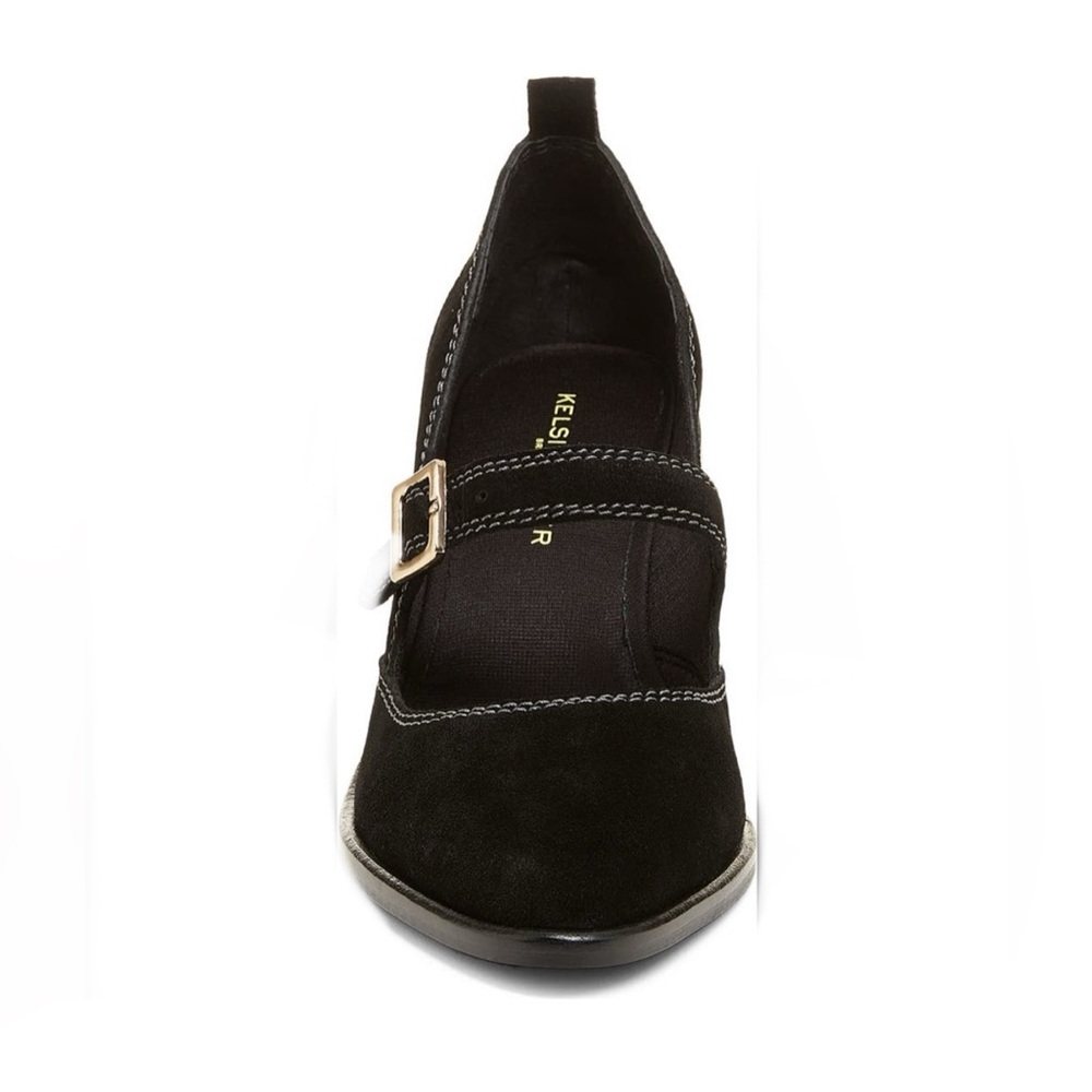 Kelsi Dagger Brooklyn Elm Mary Jane Pump Suede Leather Block Heel Shoe Size 8.5 - Picture 2 of 12